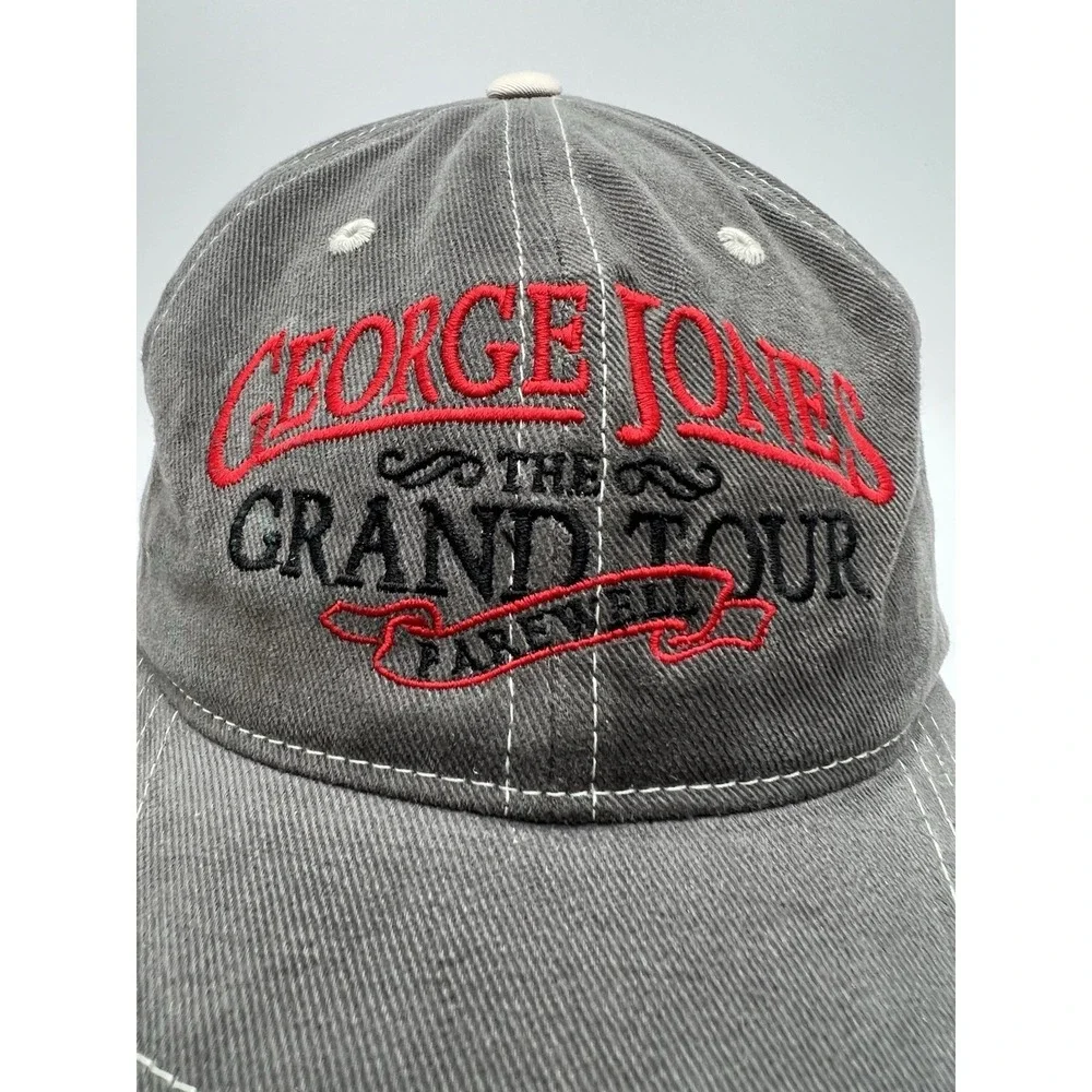 George Jones The Grand Tour Farewell Gray Adjustable Strapback Hat Cap